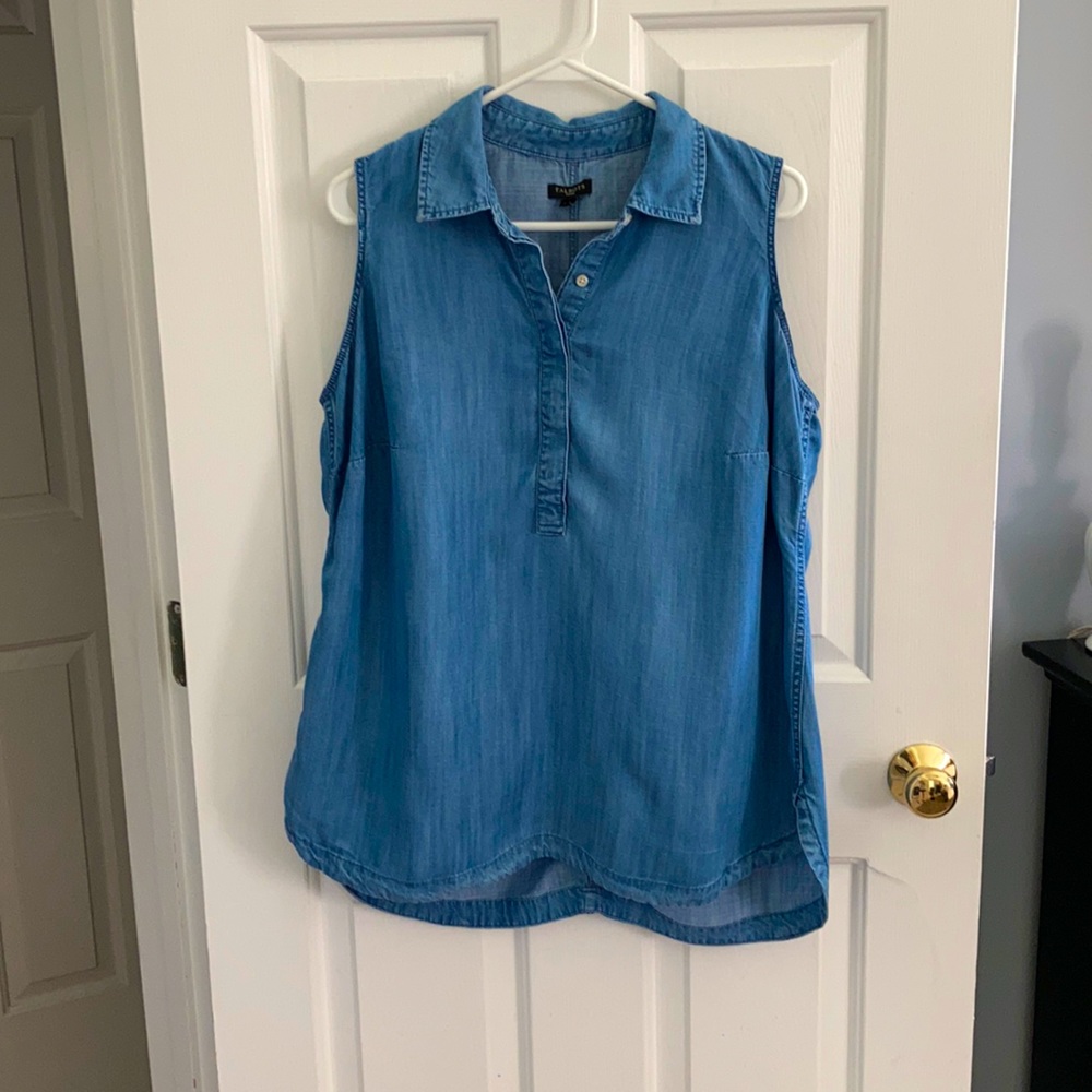 Soft denim Talbots tank